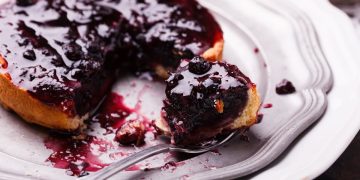 Mertelada de arandanos en tartaleta